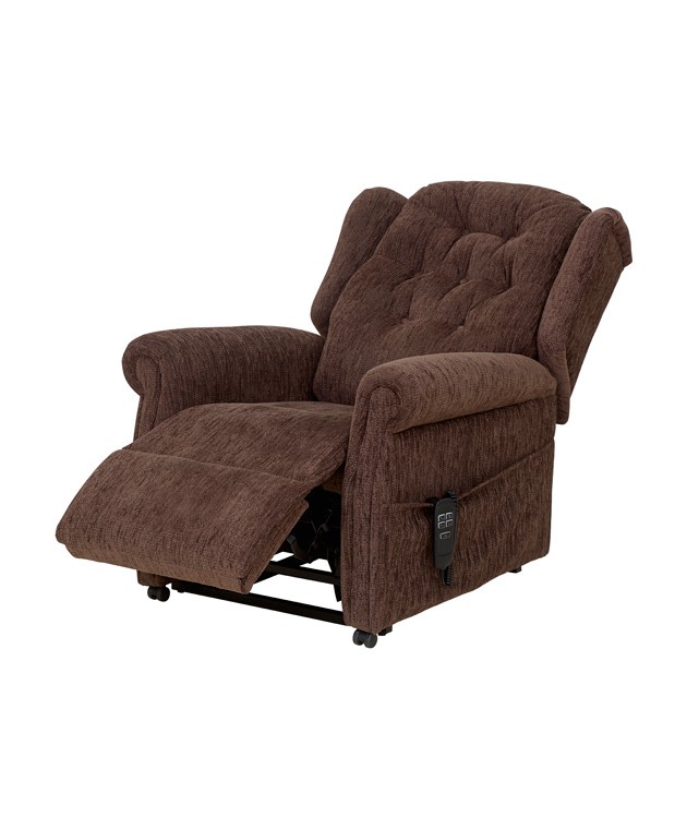 QVC Button Back Chair - Dark Brown