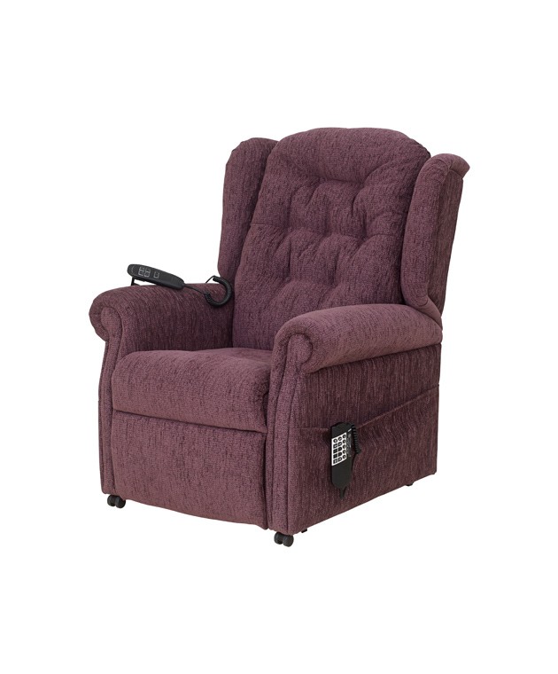 QVC Button Back Chair - Aubergine