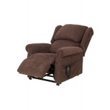 QVC Cushion Back Chair - Dark Brown